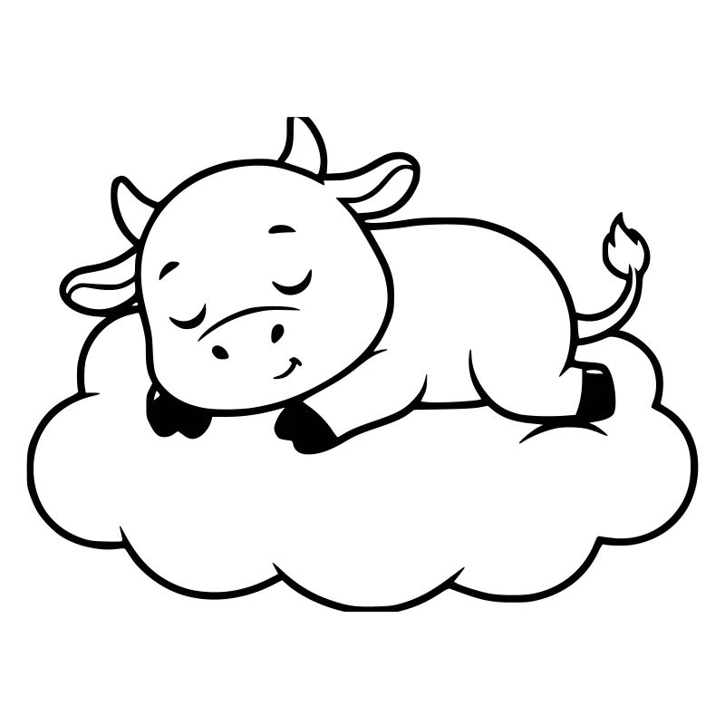 Nuage de Vache endormi Bébé de rêve
