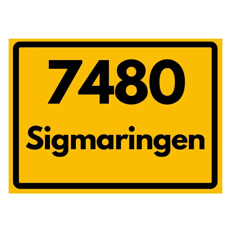 OLD POSTCODE RETRO 7480 SIGMARINGEN HEIMAT