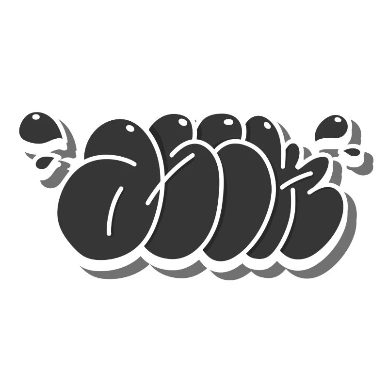 Graffiti throwup asik