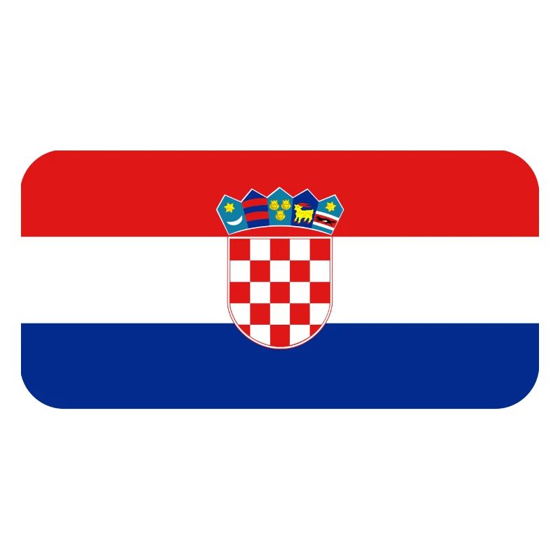 CROATIA FLAG round corner 400 dpi