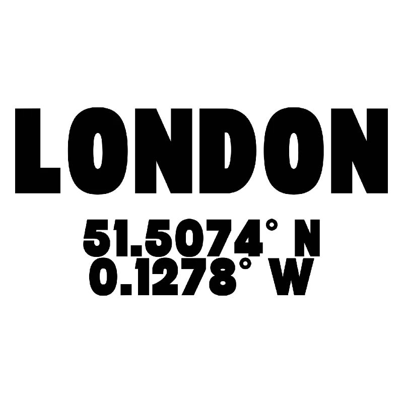 London - Design with coordinates