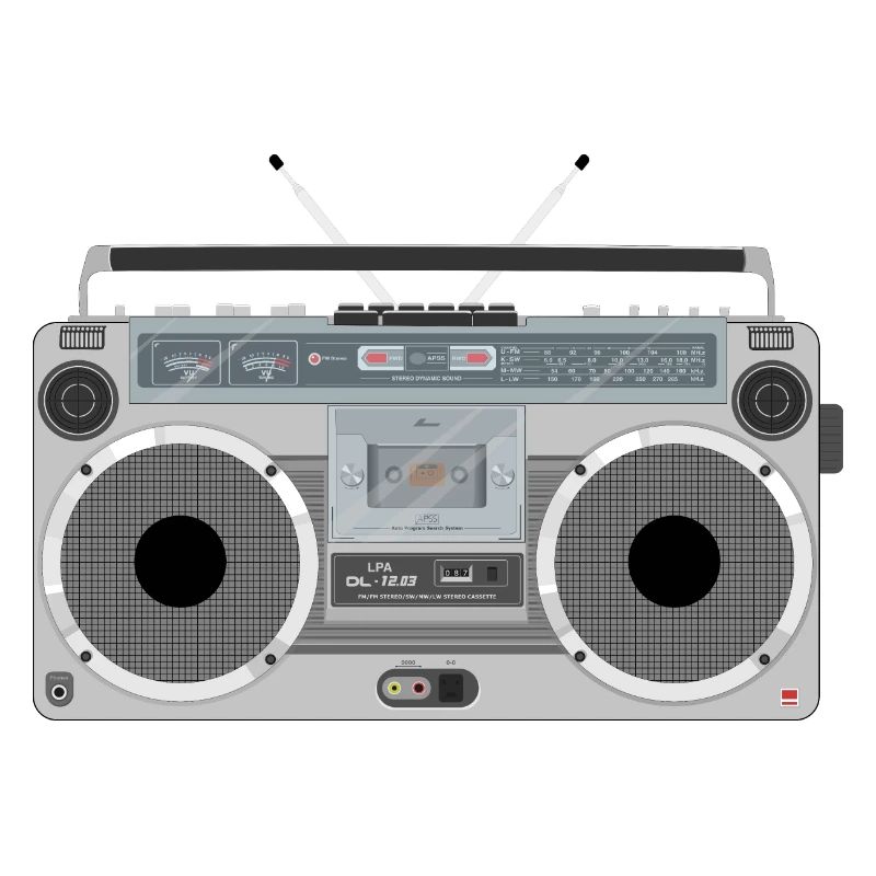 Ghetto blaster retro