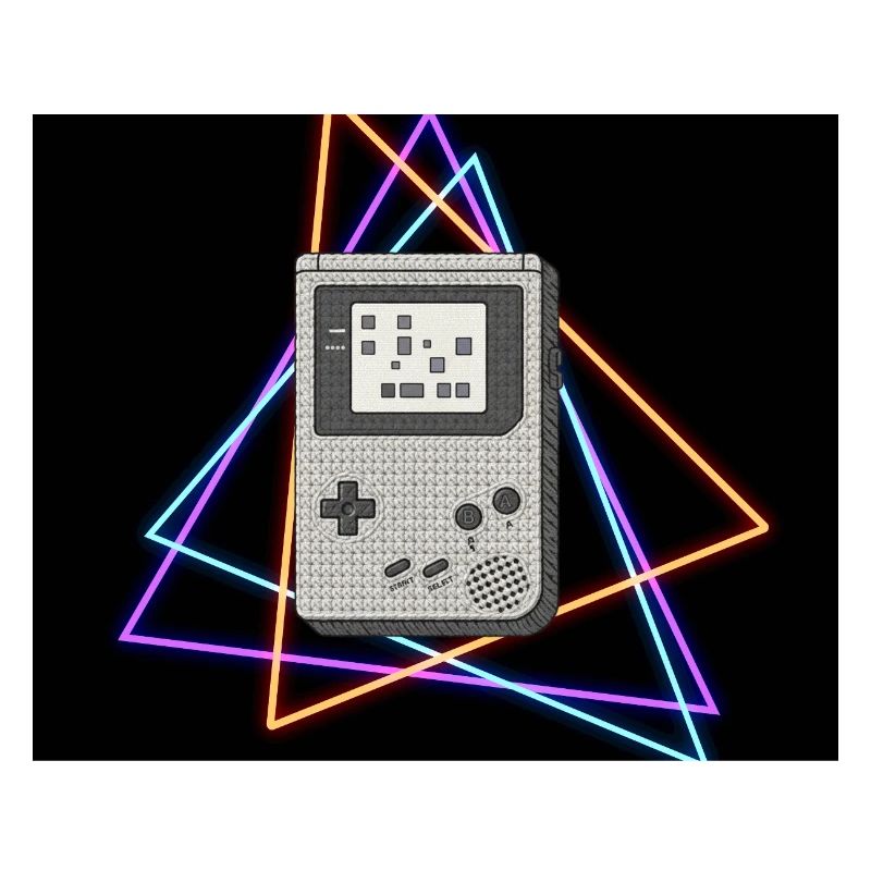 Retro Game Console Neon