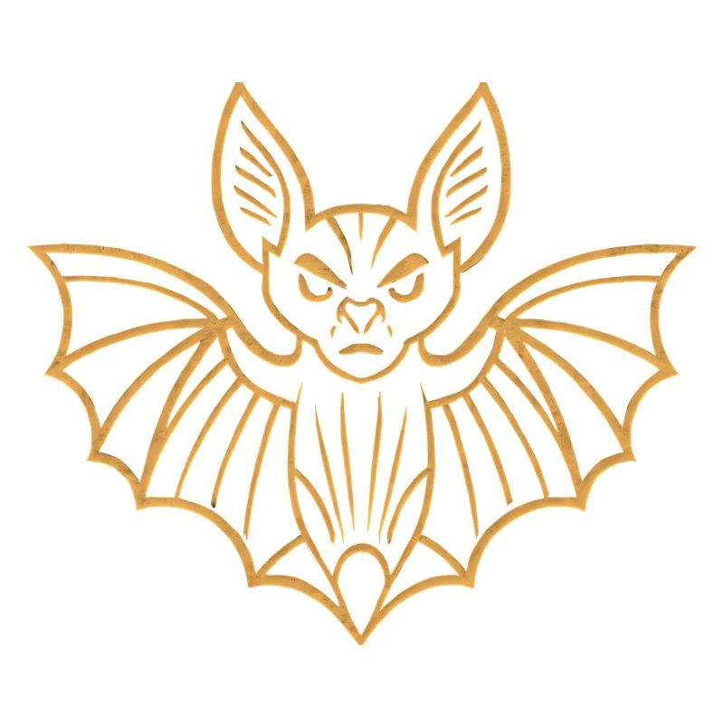 Conception de lignes de chauve-souris dorées