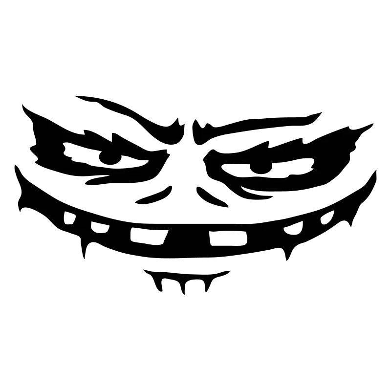 Monster evil face Halloween