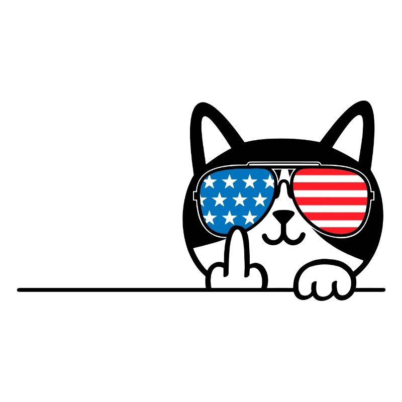 Ich bin nicht 44, ich bin 43 plus 1 Mittelfinger Katzenflip
