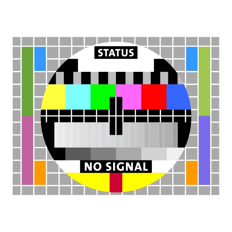 Image test card status no signal screen Display