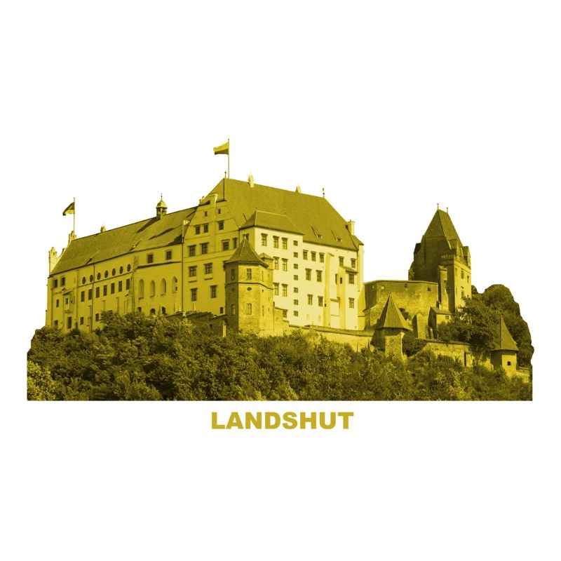 Château de Landshut Trausnitz Isar Basse Bavière Montagne