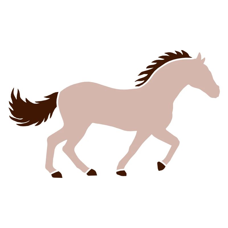 Design Silhouette de cheval de course