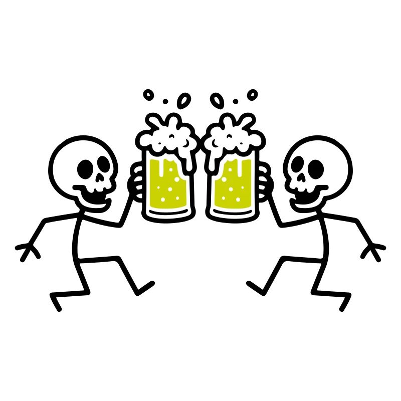 Skeleton Beer Funny