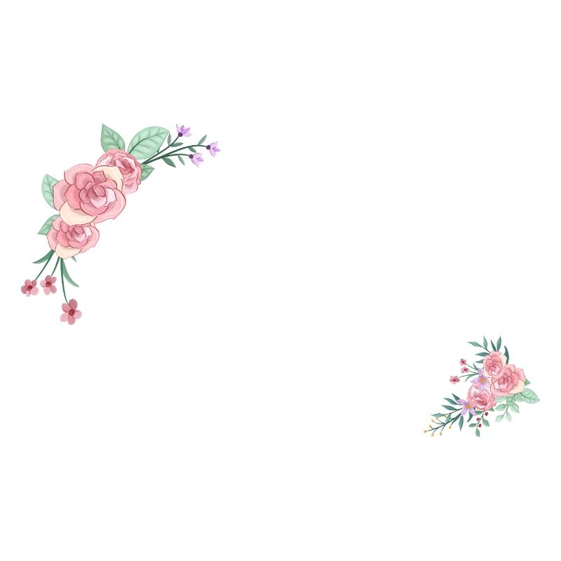 Buchstabe m Blumen
