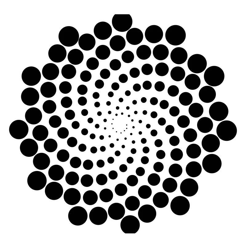 Spirale de point de tourbillon