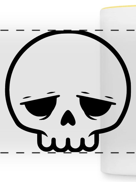 Trauriger Totenkopf | Emo & Goth Design