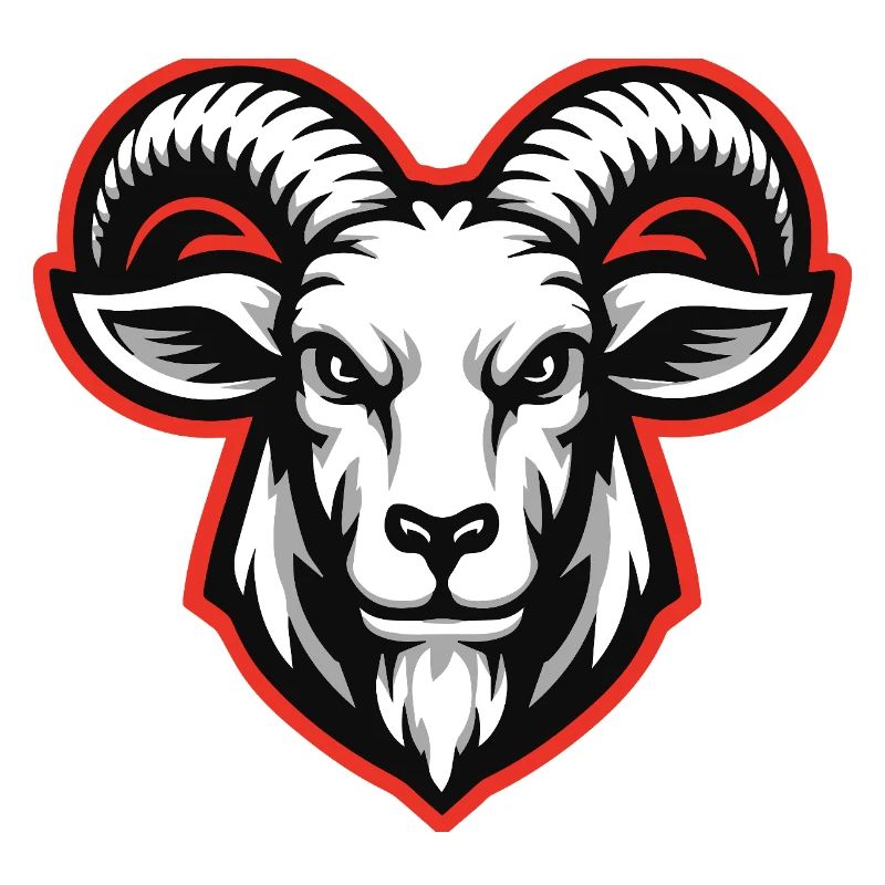 Bold Goat Head Emblem