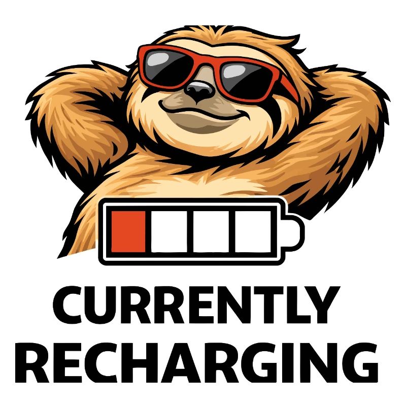 Sloth Chill Battery Tee
