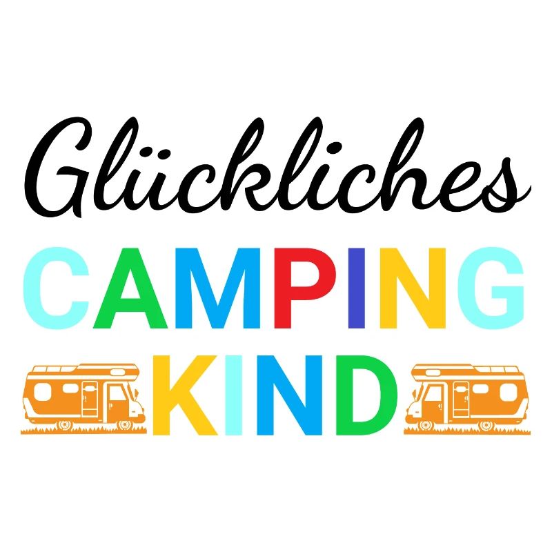 Glückliches Camping Kind