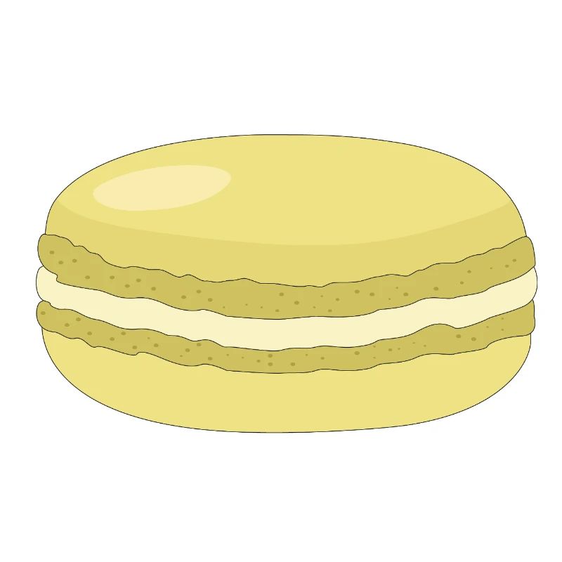 yellow macaron