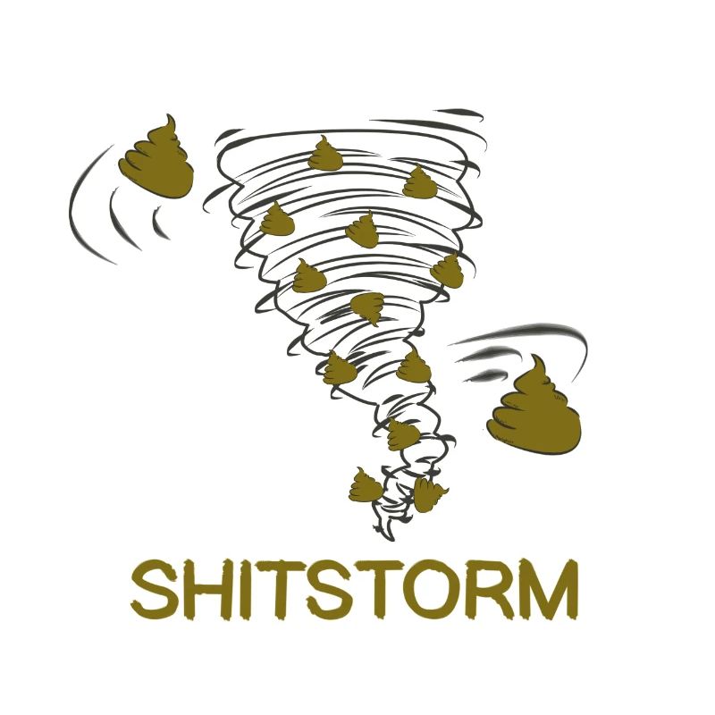 Shitstorm comic literally