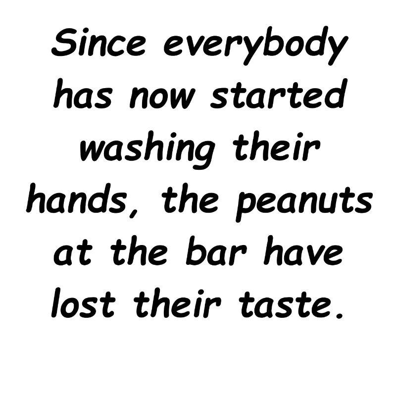 peanuts lost their taste
