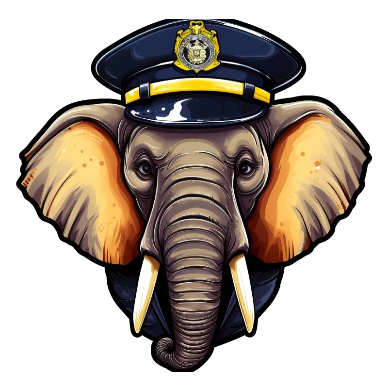 Polizei Elefant