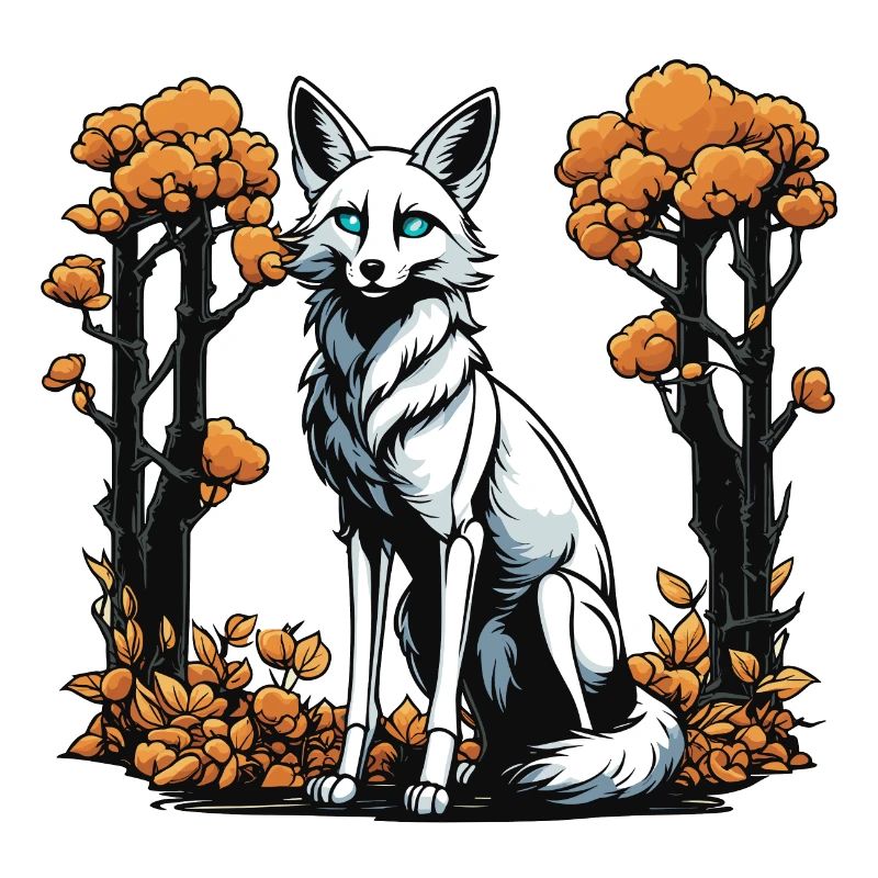 Fox Skeleton Illustration
