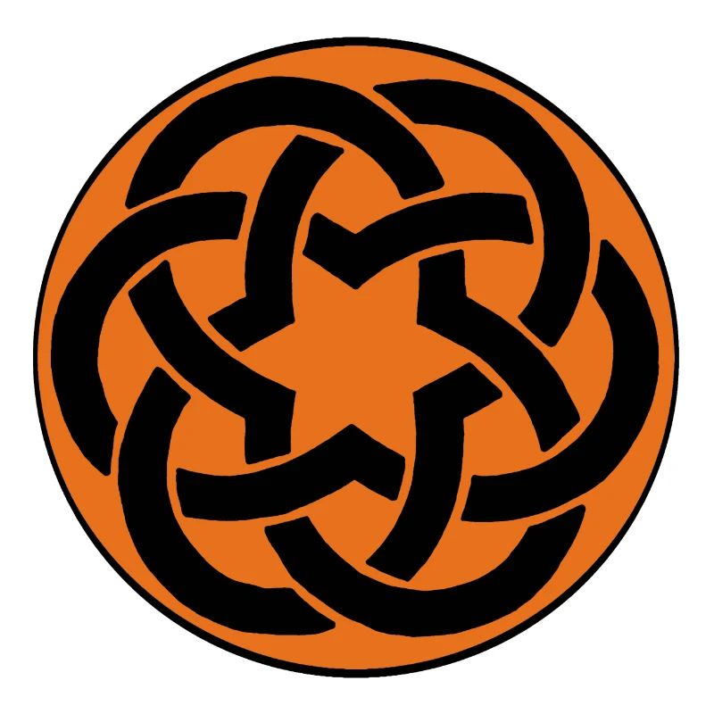 étoile celte orange