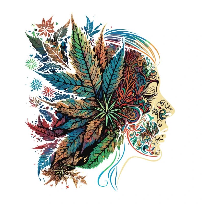 Psychedelic Blatten Silhouette