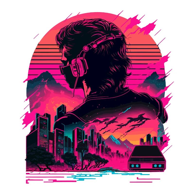 Synthwave-Raum