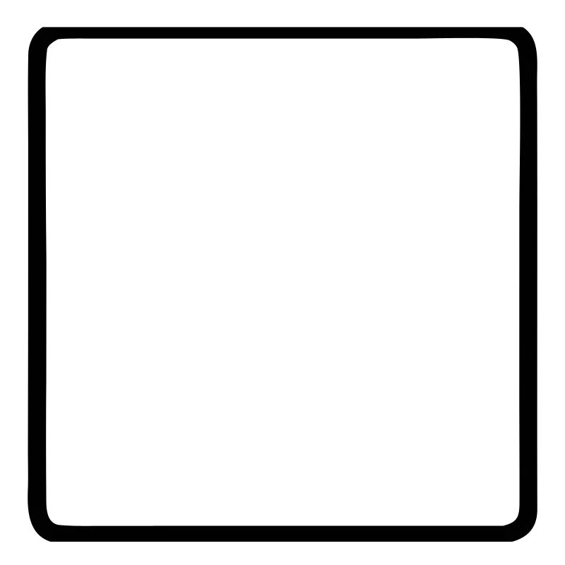 Square Frame Rounded Outline