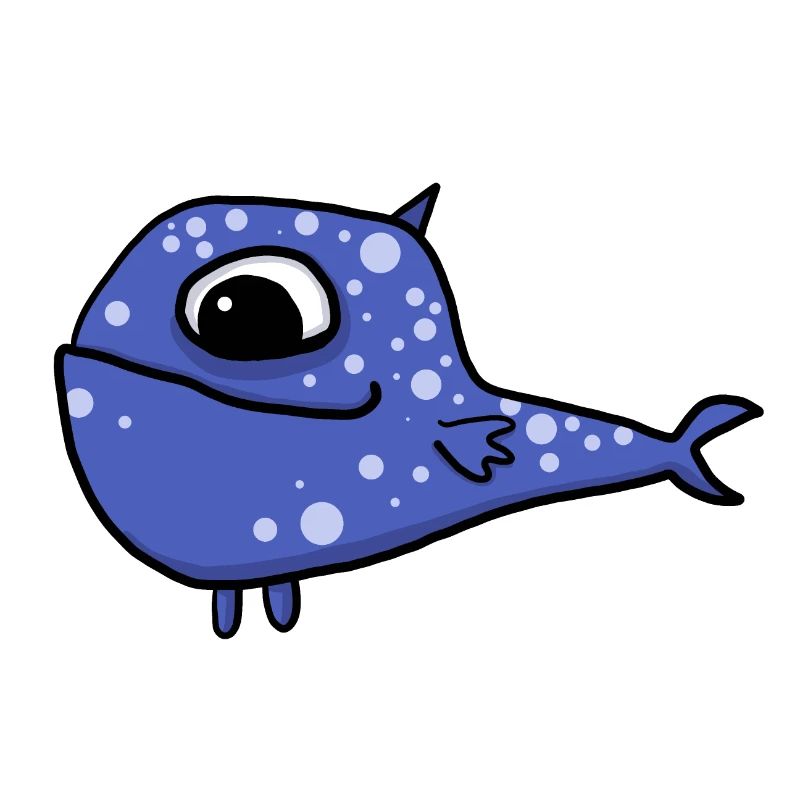 blauer Fisch