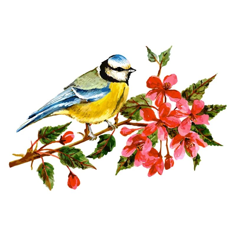 Bunter Vogel