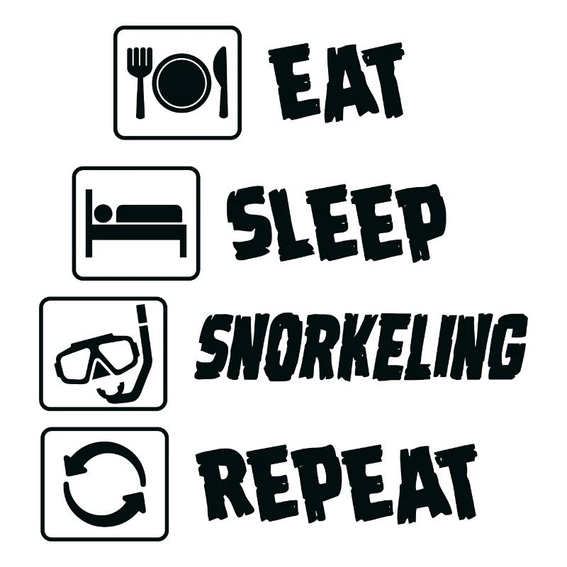 Tauchen – Shirt Eat Sleep Repeat Geschenk