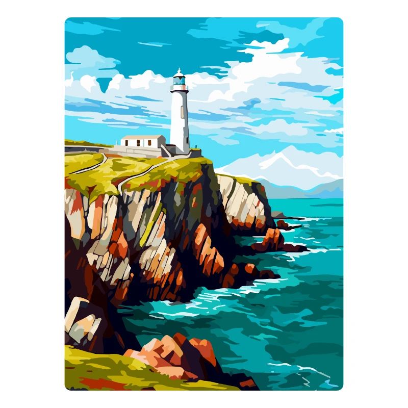 South Stack Cliffs Anglesey Vintage Reiseposter