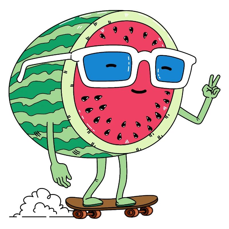 Wassermelone und sommer