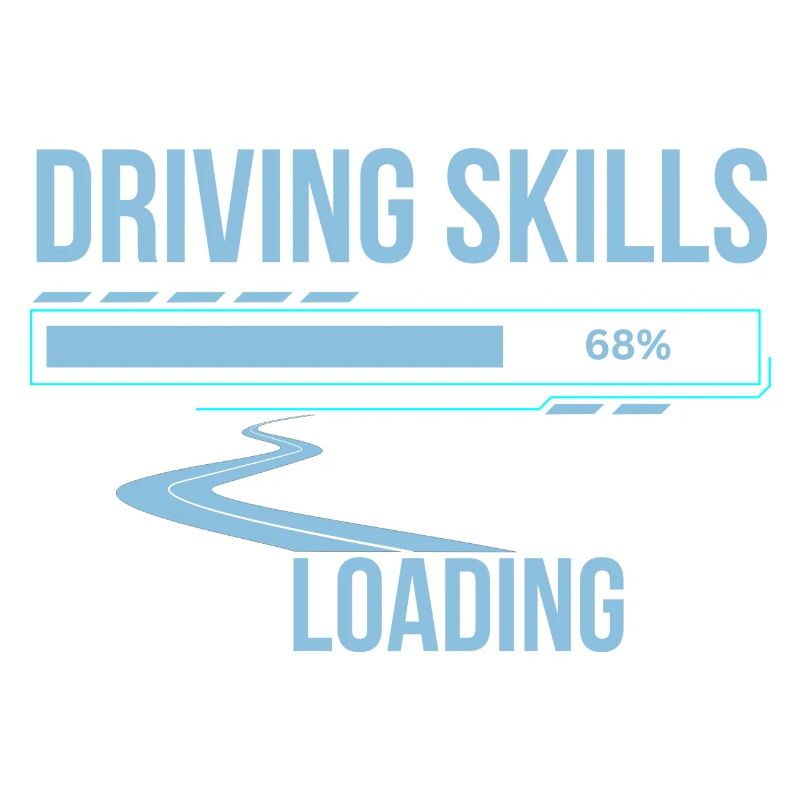 Motorists driving skills loading funny saying