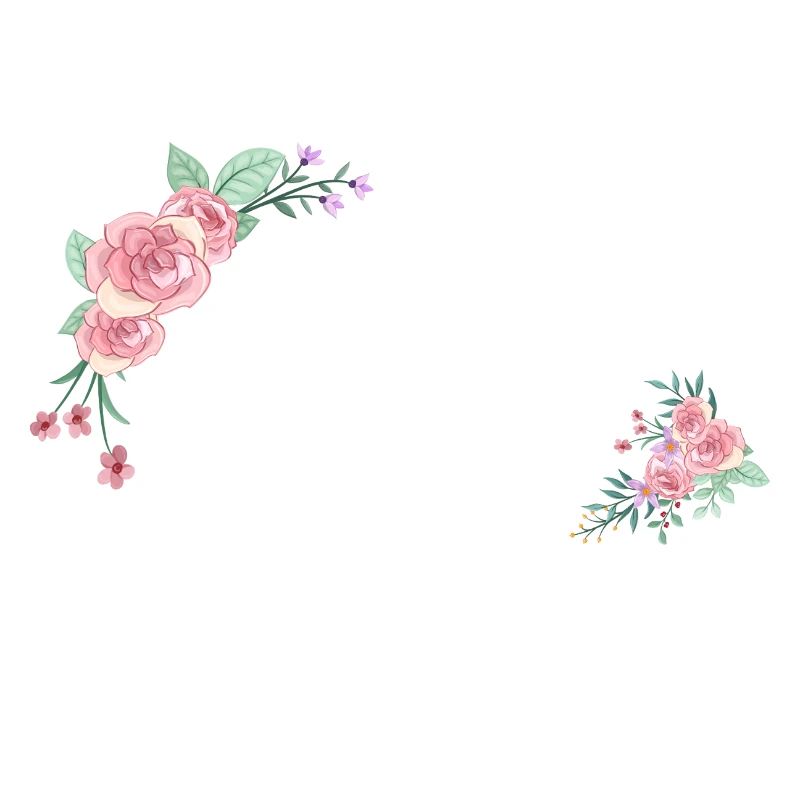 Buchstabe p Blumen