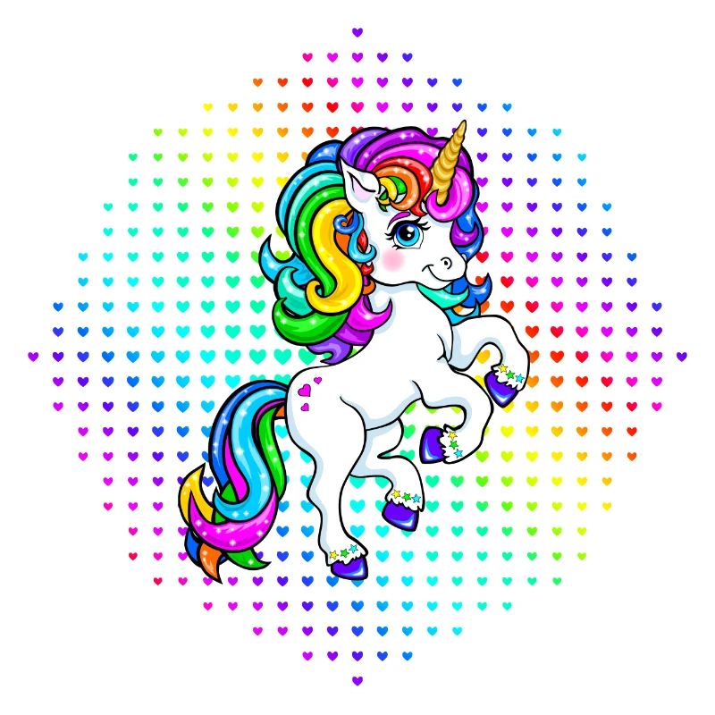 buntes Einhorn Unicorn Mädchen