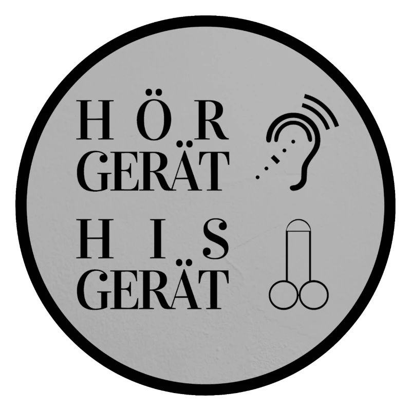 Hörgerät vs His Gerät - zwei Logos