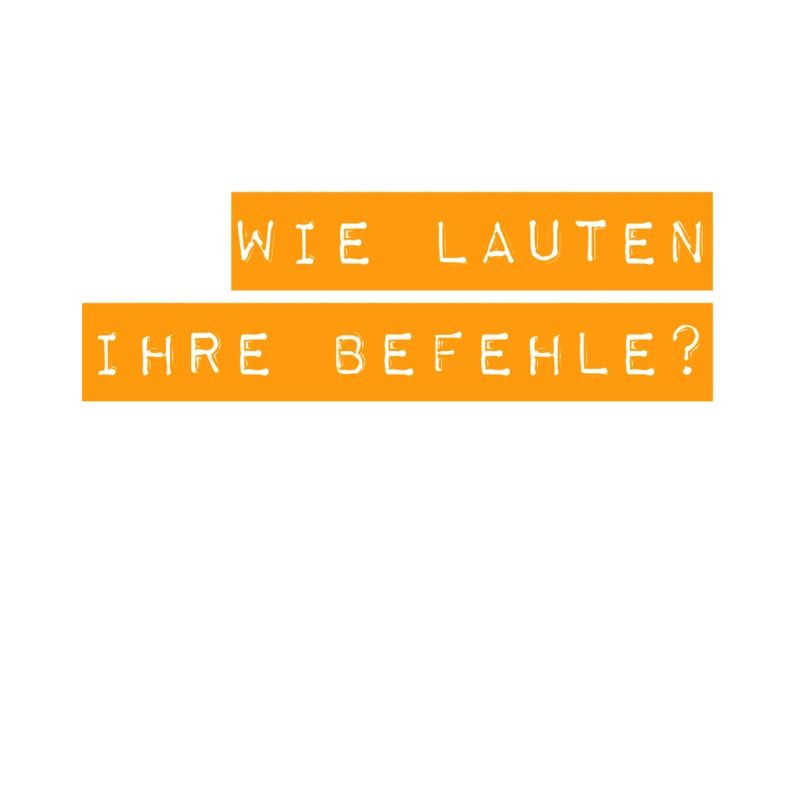 ich warte auf Befehle