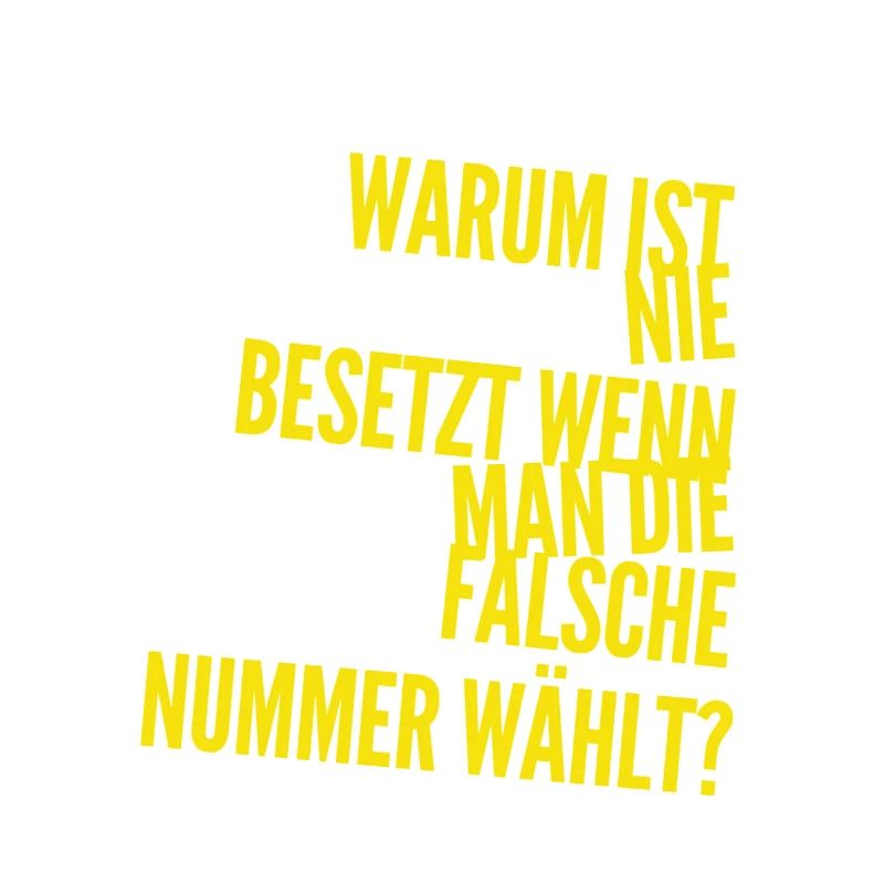 es wurde die falsche Nummer gewählt