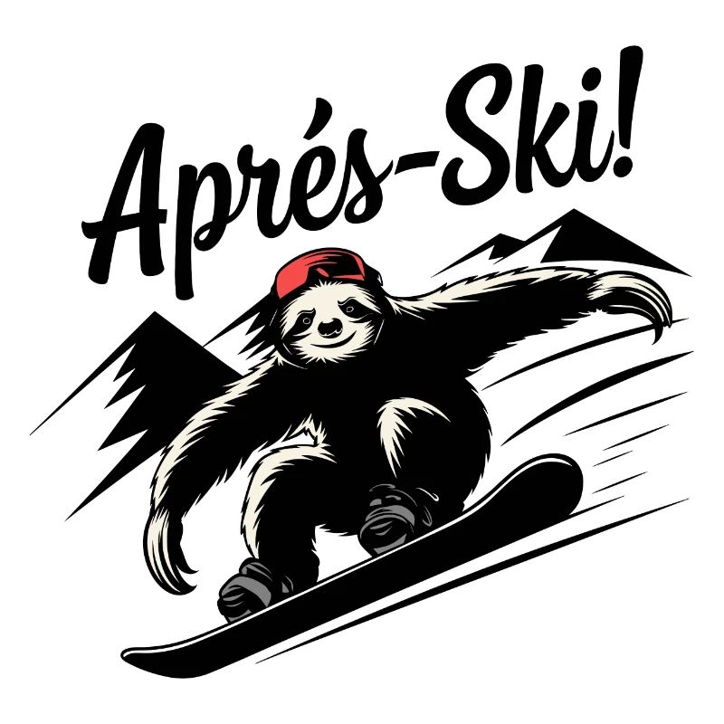 Sloth Sloth Snowboard Après-Ski