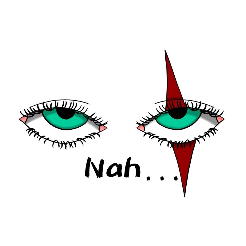 Augen mit einer Narbe