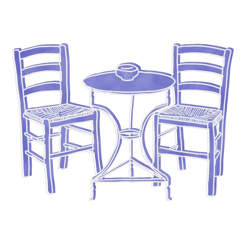 "Tavern", Boho Line Art Design, Series "Greece"