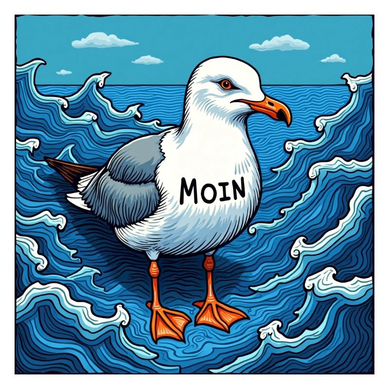 Einsame Möwe