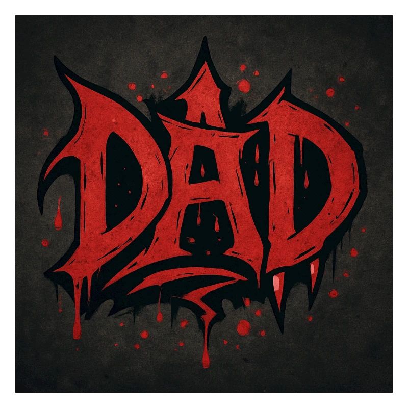 Design Effrayant de Dad Sanglant