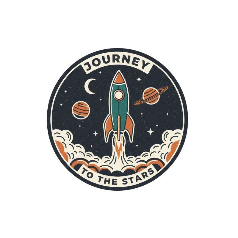 Rocket Journey to the Starry Sky Patch