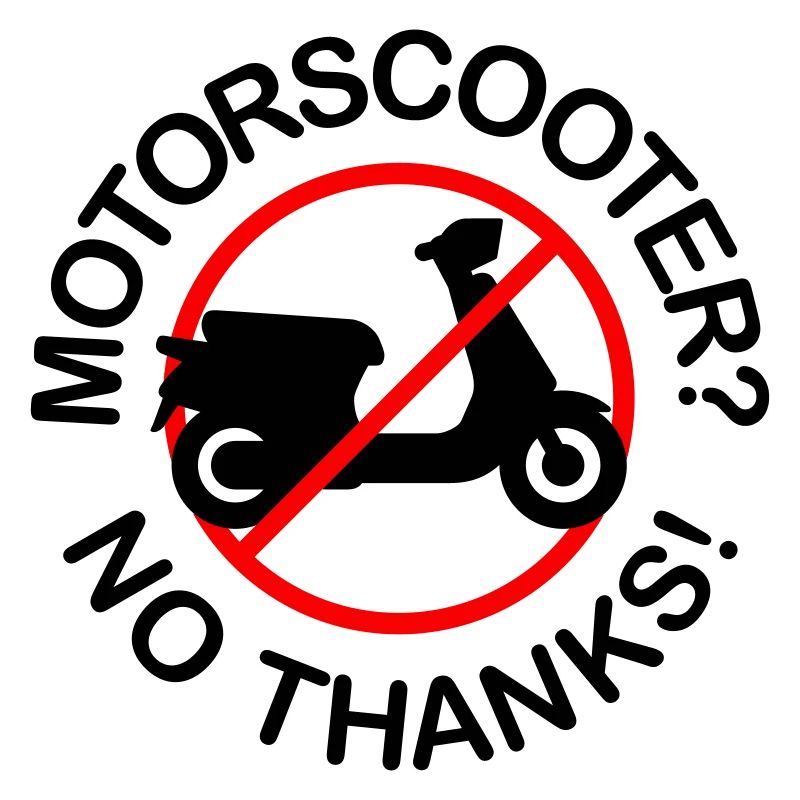 Scooter? Non merci! (2 couleurs)