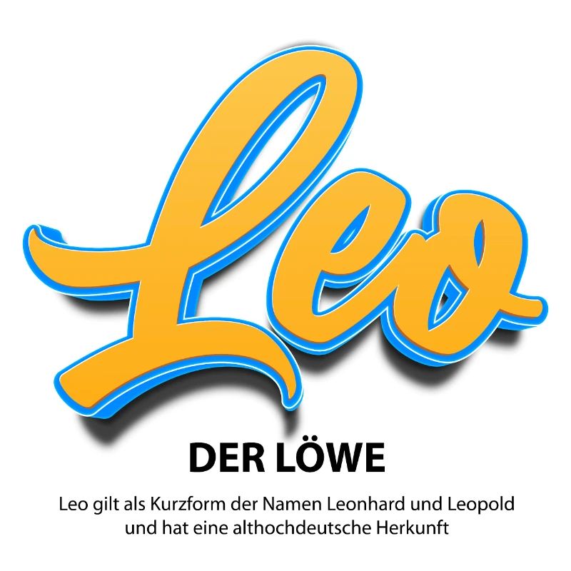 Leo in 3D mit Bedeutung