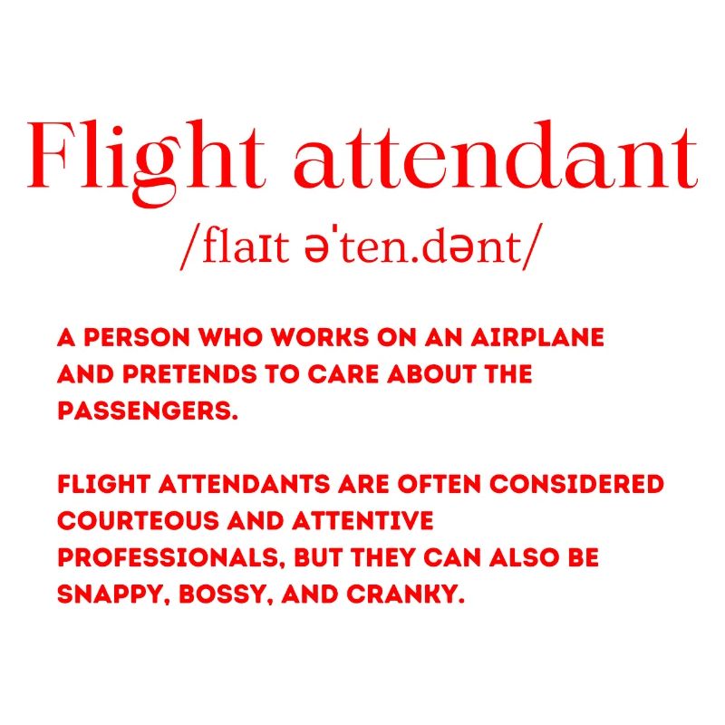 Flight Attendant Definition