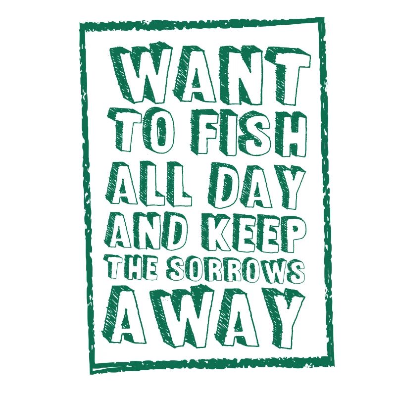 Fischen lustig fish all day Geschenkidee
